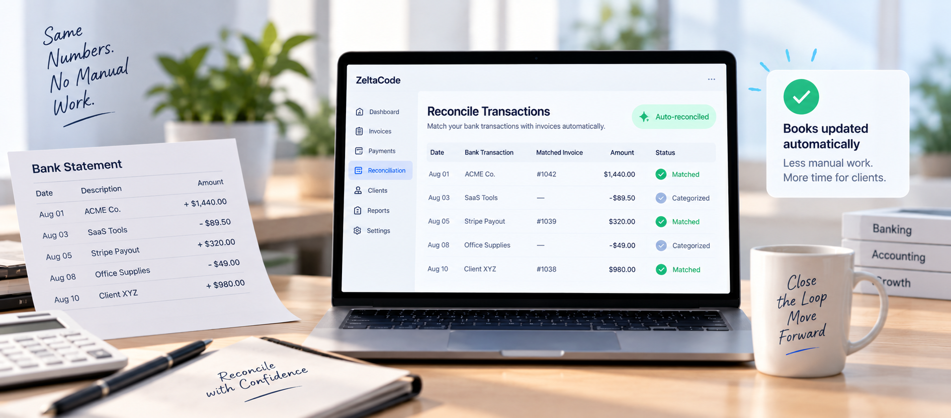 Invoice reconciliation automation